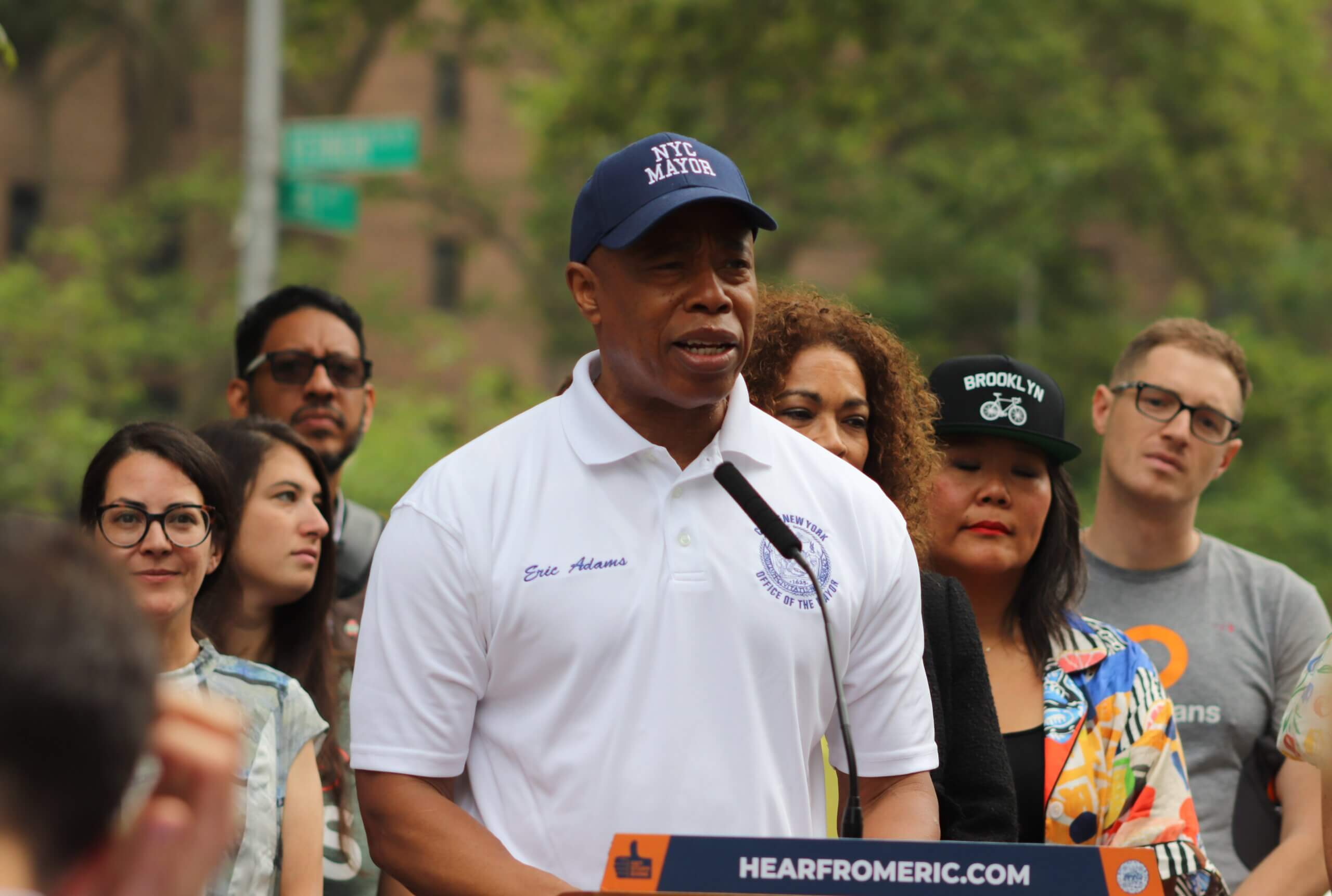 Mayor Adams, Dot Commissioner Rodriguez in Queens to Announce “Summer Streets” To All Five Boroughs (Photo by Michael Dorgan)