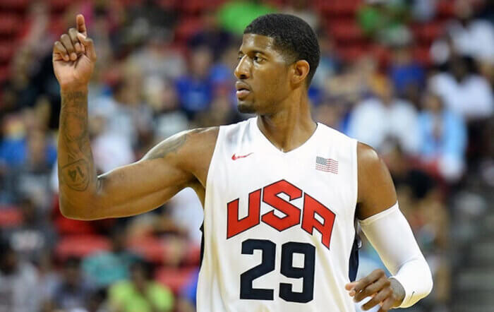 Could Knicks make sense as a landing spot for Paul George? 2 Paul George playing for Knicks coach Tom Thibodeau on Team USA