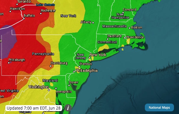 Air Quality Map in New York City