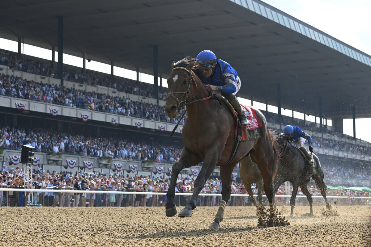 Cody's Wish winning the Metropolitan Mile at Belmont Park