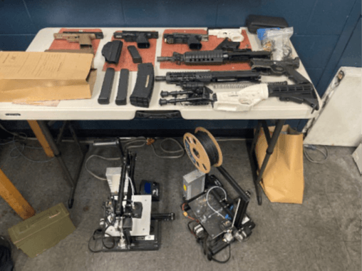Seized ghost guns