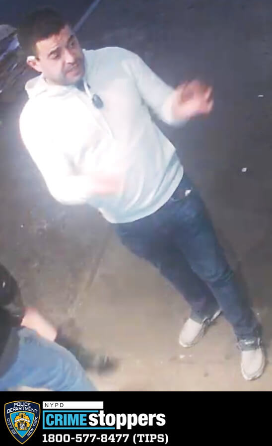 man pictured wanted for a racist attack