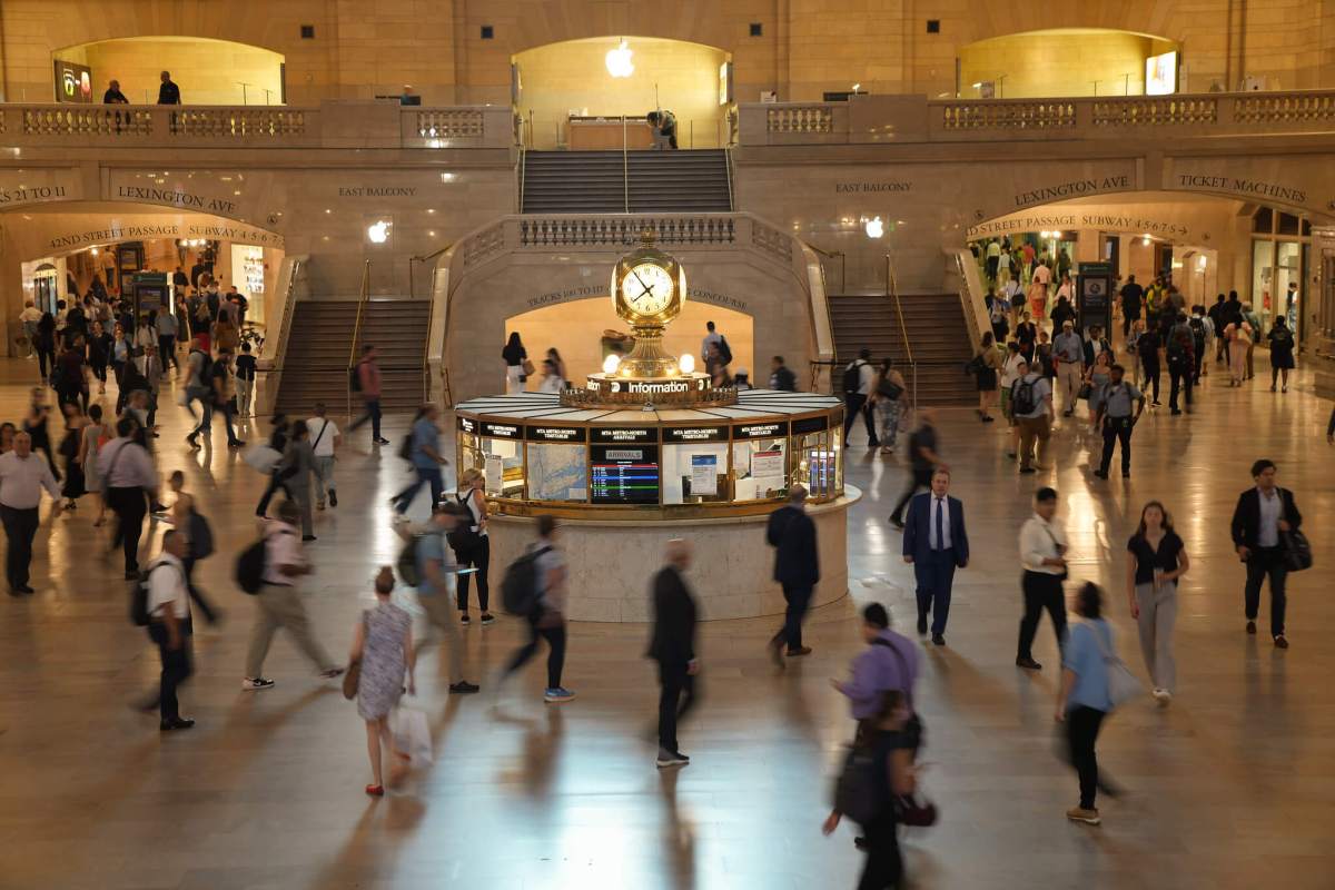 people walking in Grand Central Terminal