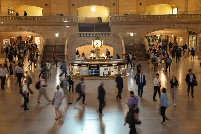 people walking in Grand Central Terminal