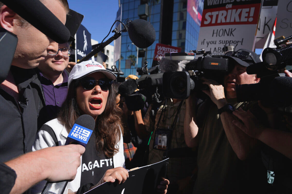 SAG-AFTRA President Fran Drescher at head of strike in Hollywood