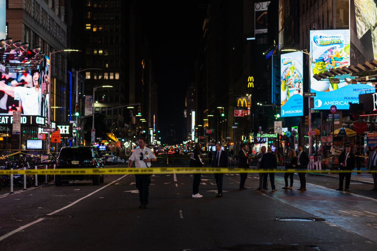 Times Square and shooting