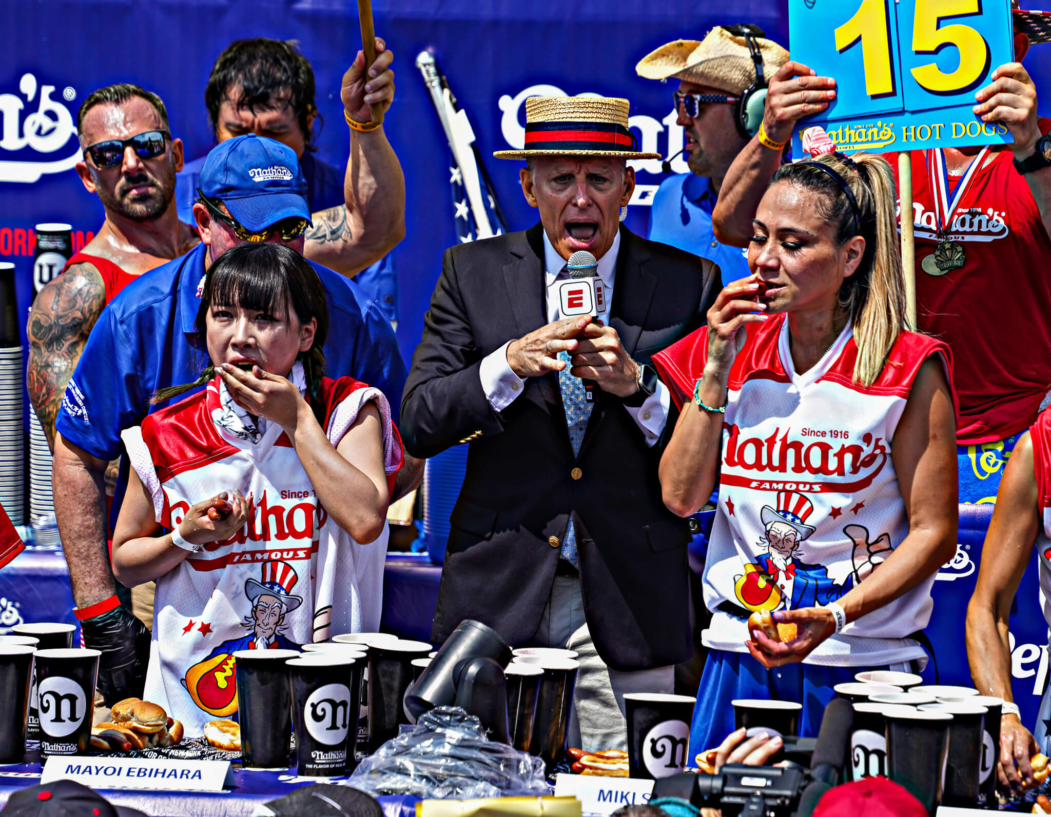 Nathan’s Hot Dog-Eating Contest: Joey Chestnut storms to another win after weather delay 9