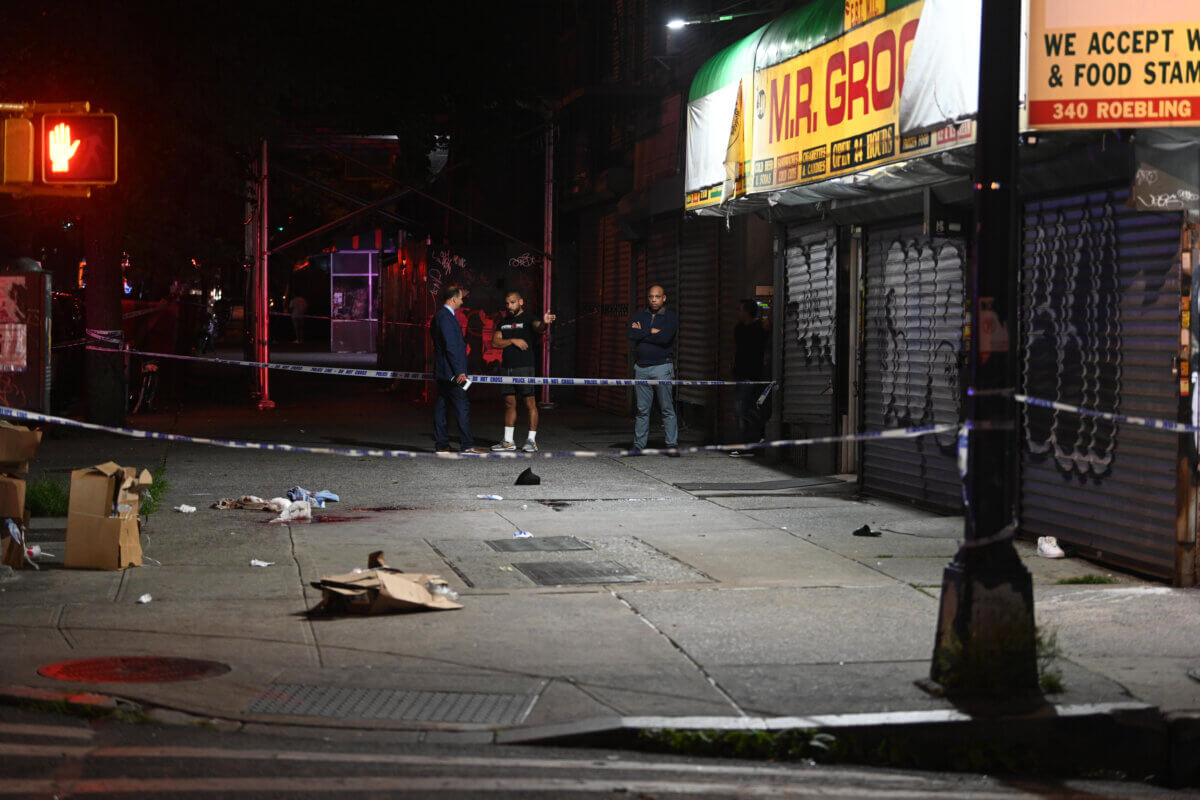A 36-year-old man was fatally stabbed in the neck at 340 Roebling St. Tuesday night