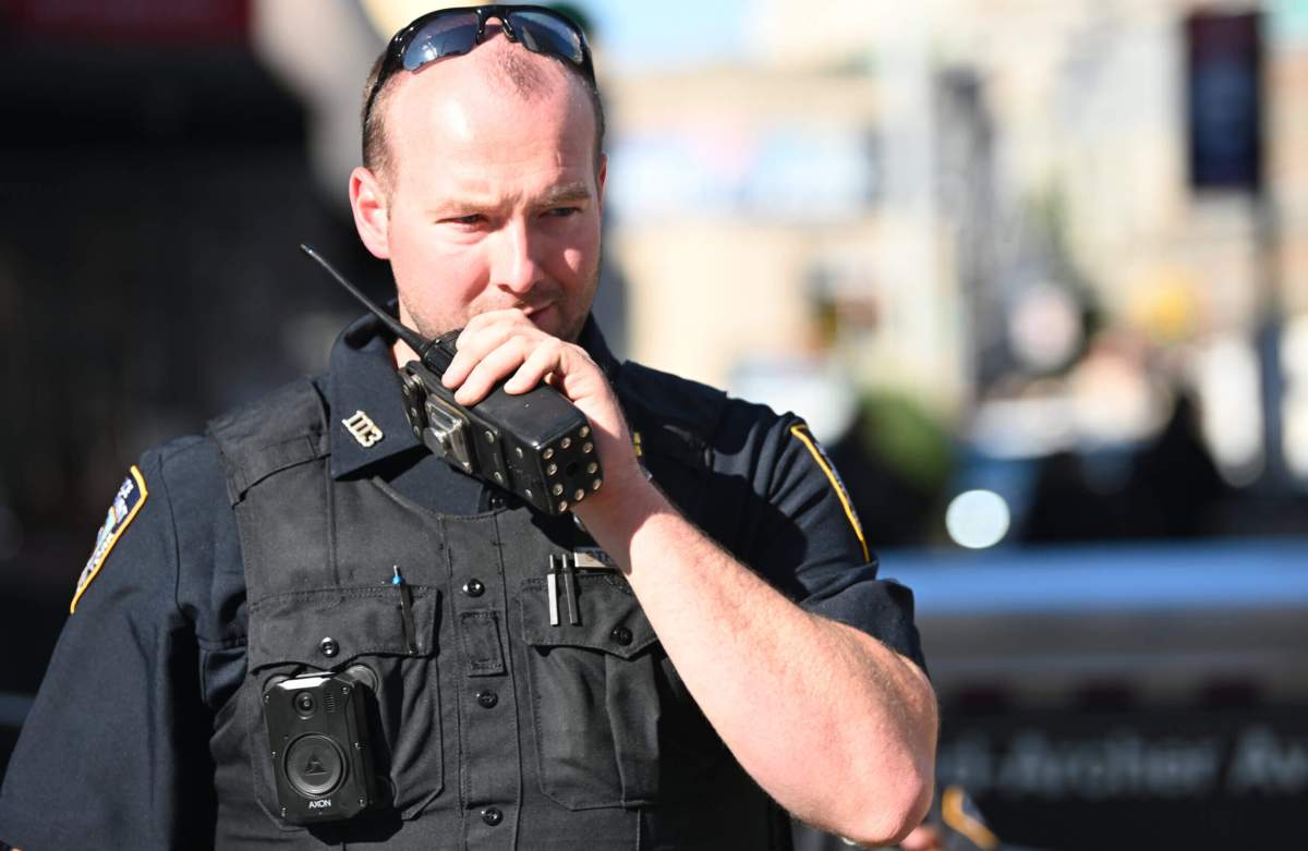 NYPD officer on radio