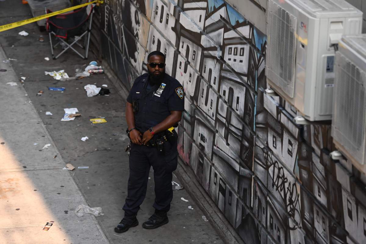 Police at crime scene