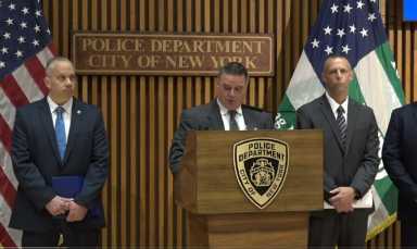 Police hold a press conference