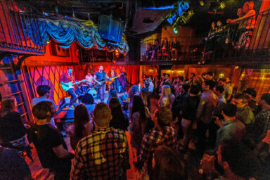 A concert at Rockwood Music Hall.