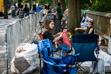 NY: BTS Fans line up days ahead of Jungkook performance in Central Paark