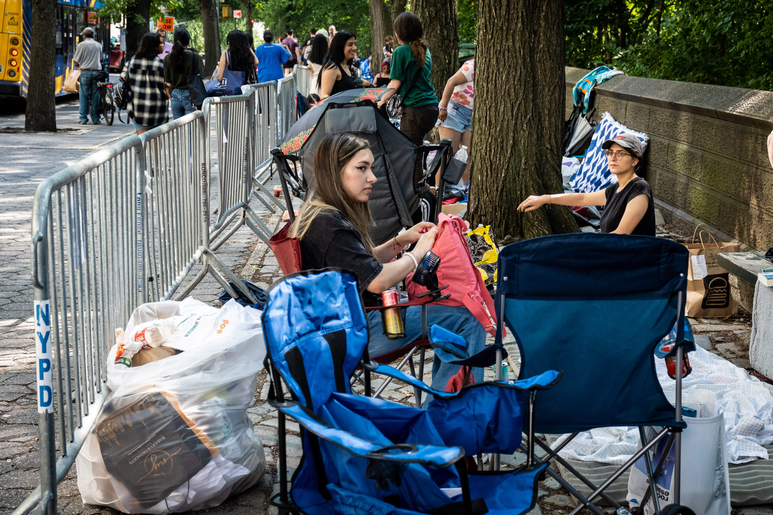 Throngs of BTS fans camp out days before Jungkook concert in Central Park