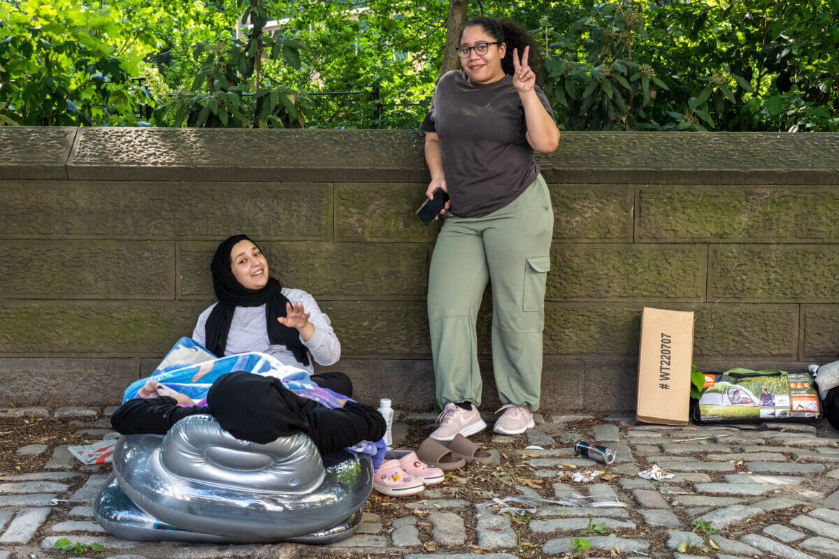 BTS and Jungkook fans began lining up outside Central Park