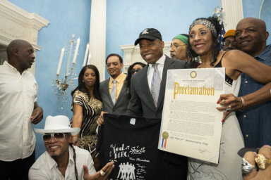 Mayor Eric Adams celebrates hip-hop anniversary