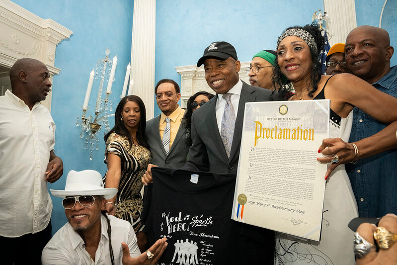 Mayor Eric Adams celebrates hip-hop anniversary