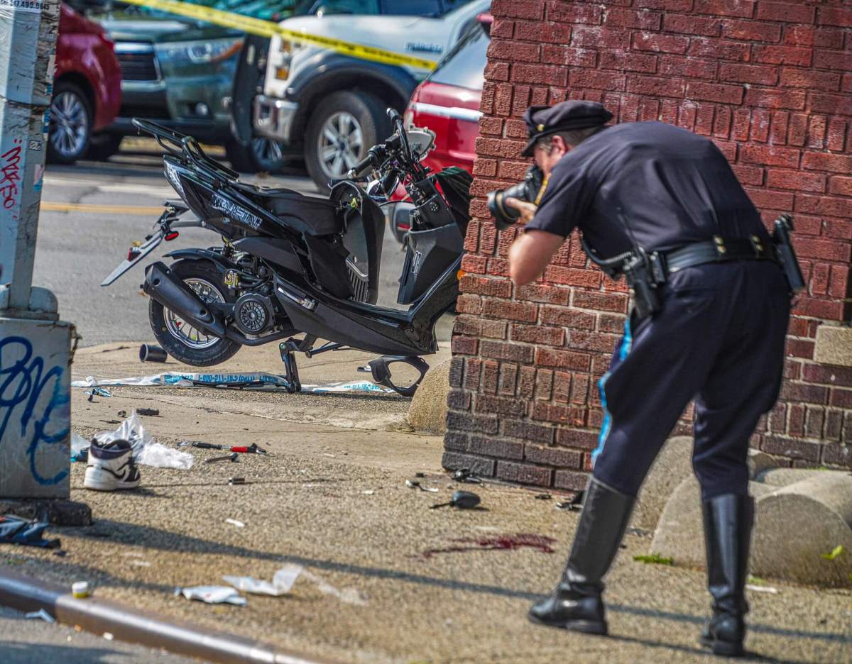 Police at crime scene