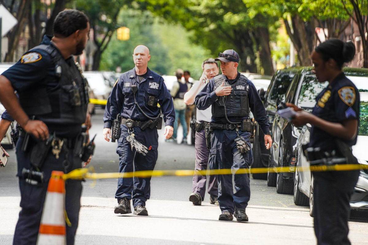 Police at crime scene