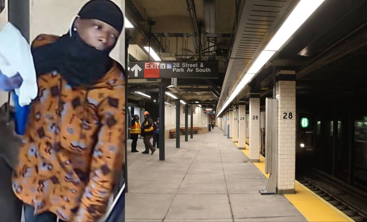 The suspect (left) in a Tuesday evening stabbing at the 28th Street station, which came just hours before a separate incident where a man shoved a victim onto the tracks of a different Manhattan subway stop.