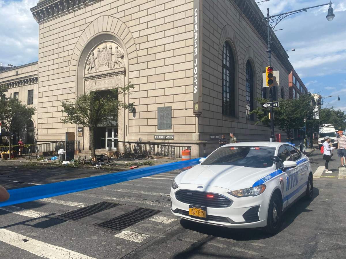 The aftermath of the deadly crash at Court Street and Atlantic Avenue in Brooklyn.