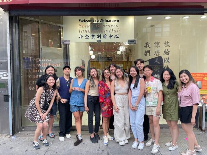 Chinatown small business hub volunteers