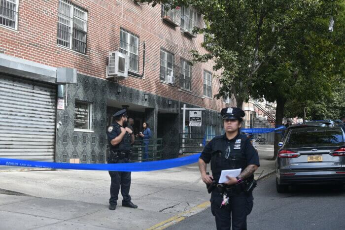 The scene outside the apartment in Sunset Park.