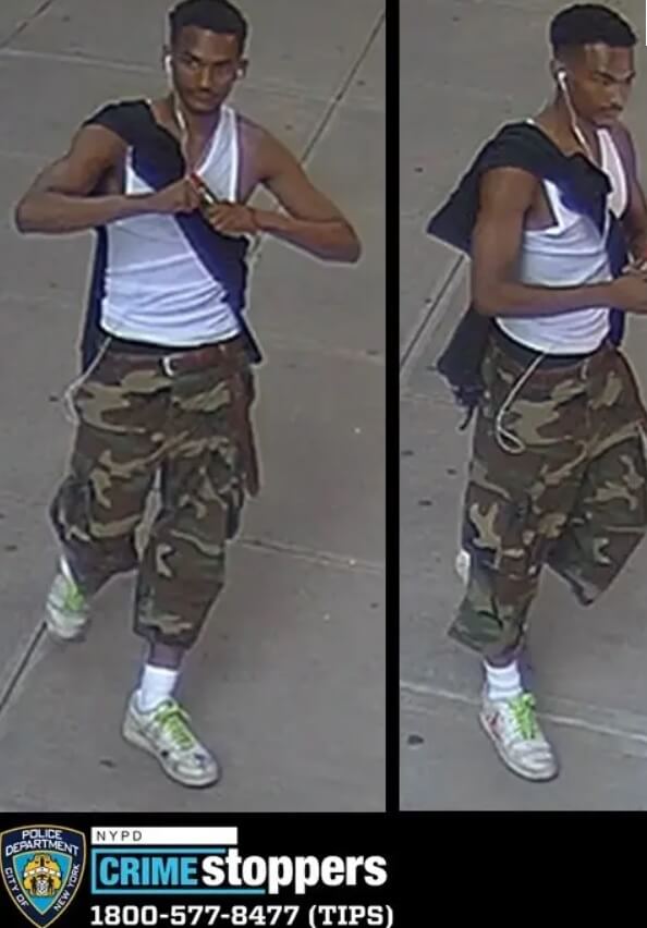 photo of the suspect wanted for scrawling hateful messages