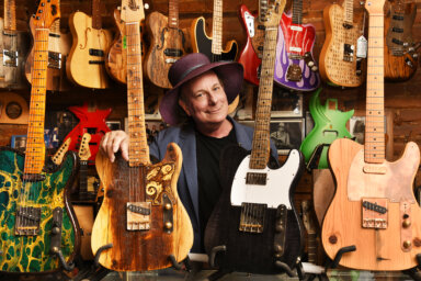 Gary Lucas at West Village guitar shop