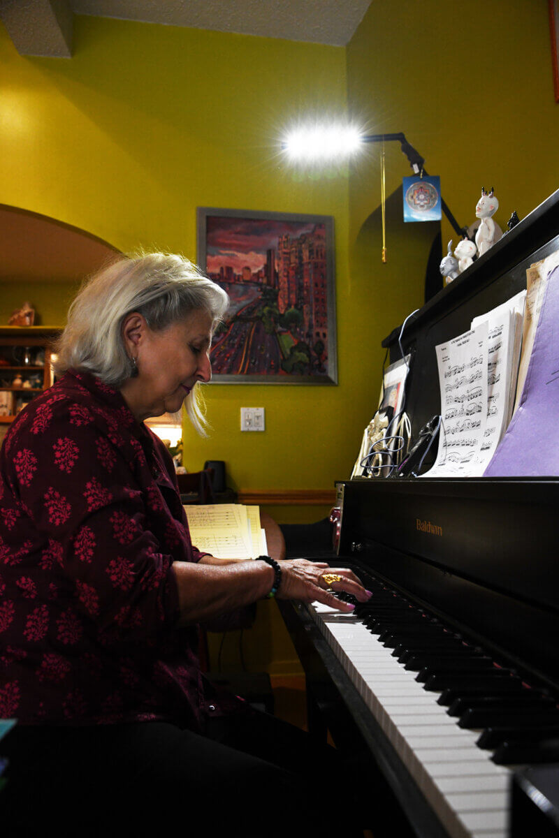 Janis Siegel at piano