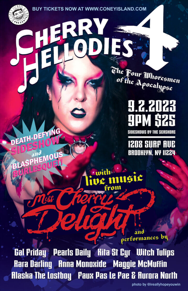 New York City's Miss Cherry Delight to host one-of-a-kind show 'Cherry Hellodies' at Coney Island 3