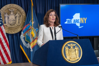 Governor Kathy Hochul speaks about New York concealed carry law