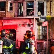 A fire broke out on the first floor of a two story building at 214 Forbell Street in East New York, Brooklyn on Tuesday morning.