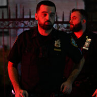 Police at Brooklyn shooting scene