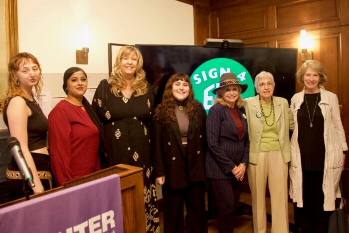 Equal Rights Amendment forum speakers at Hunter College