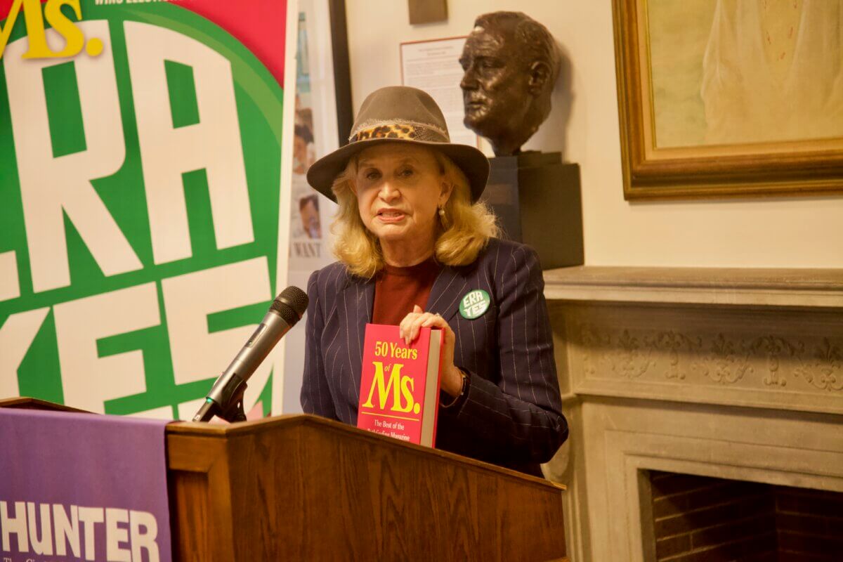 Carolyn Maloney speakers about Equal Rights Amendment