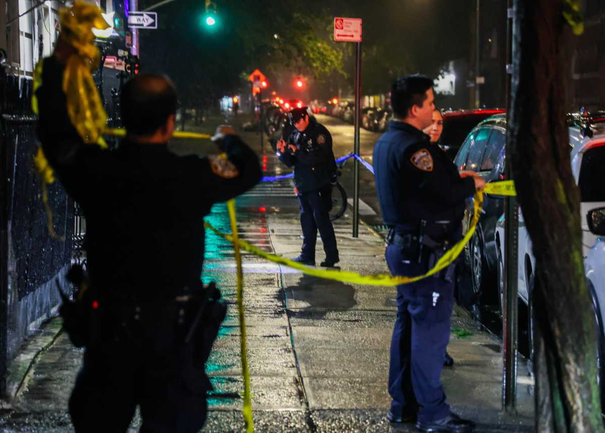 Police at crime scene