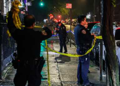 Police at crime scene