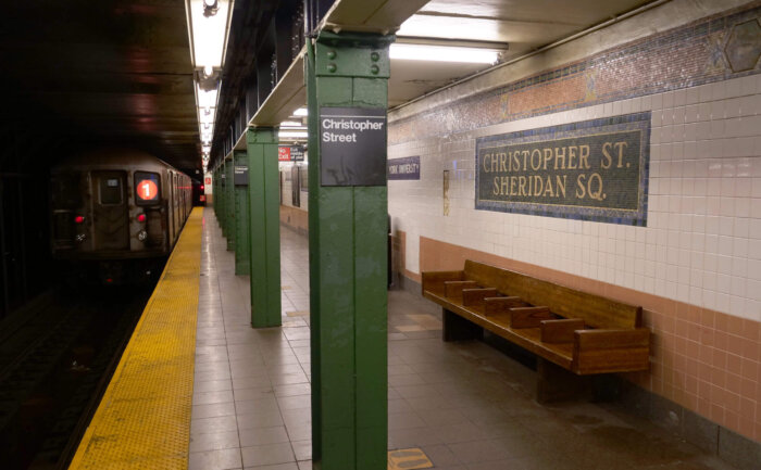 1 train leaves West Village subway station