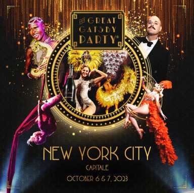 The Great Gatsby Party is coming to New York City in October.