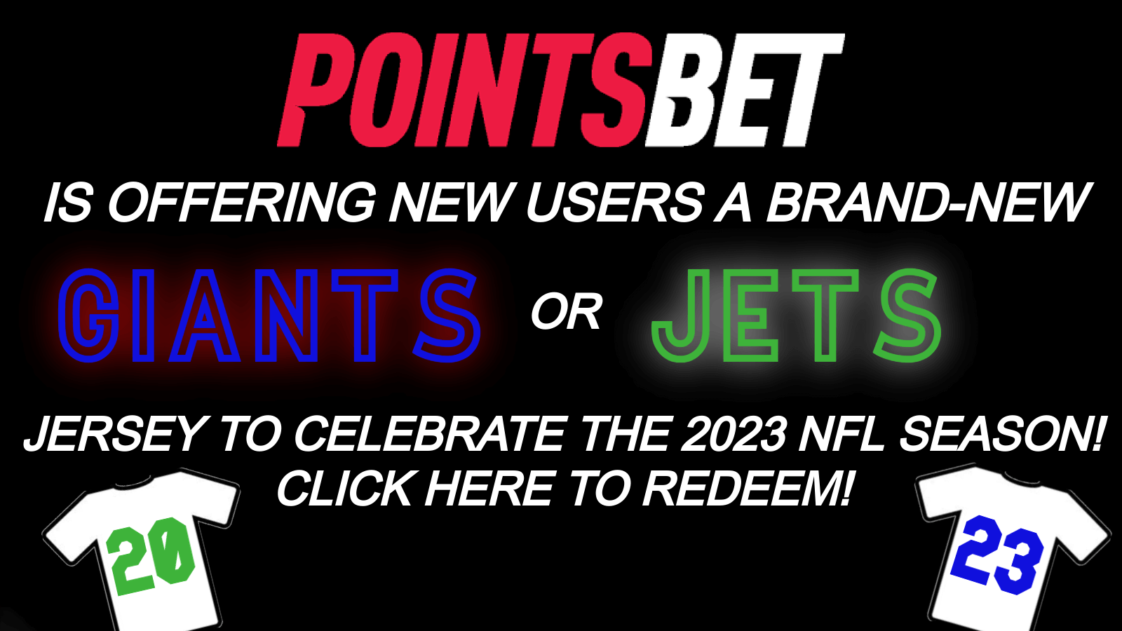 PointsBet offer graphic