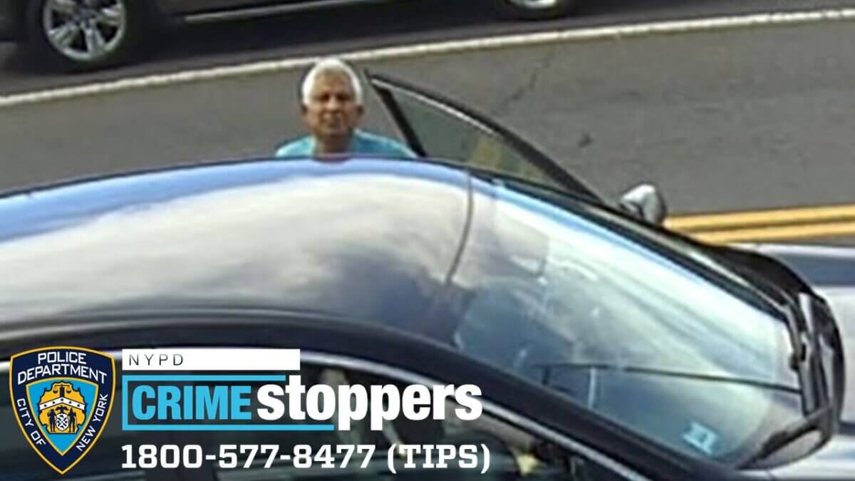 The alleged scammer who stole $9,500 from a senior in Manhattan.
