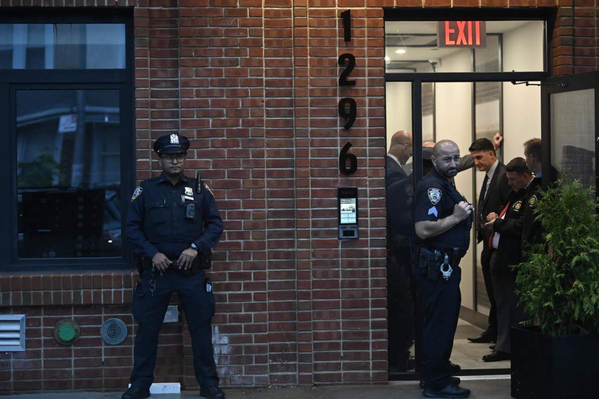 Police at Brooklyn crime scene