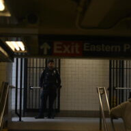 Brooklyn police at subway station where teen was stabbed