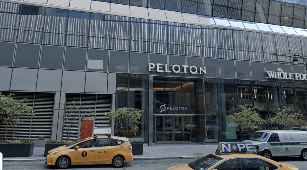The Peloton store in Midtown Manhattan.