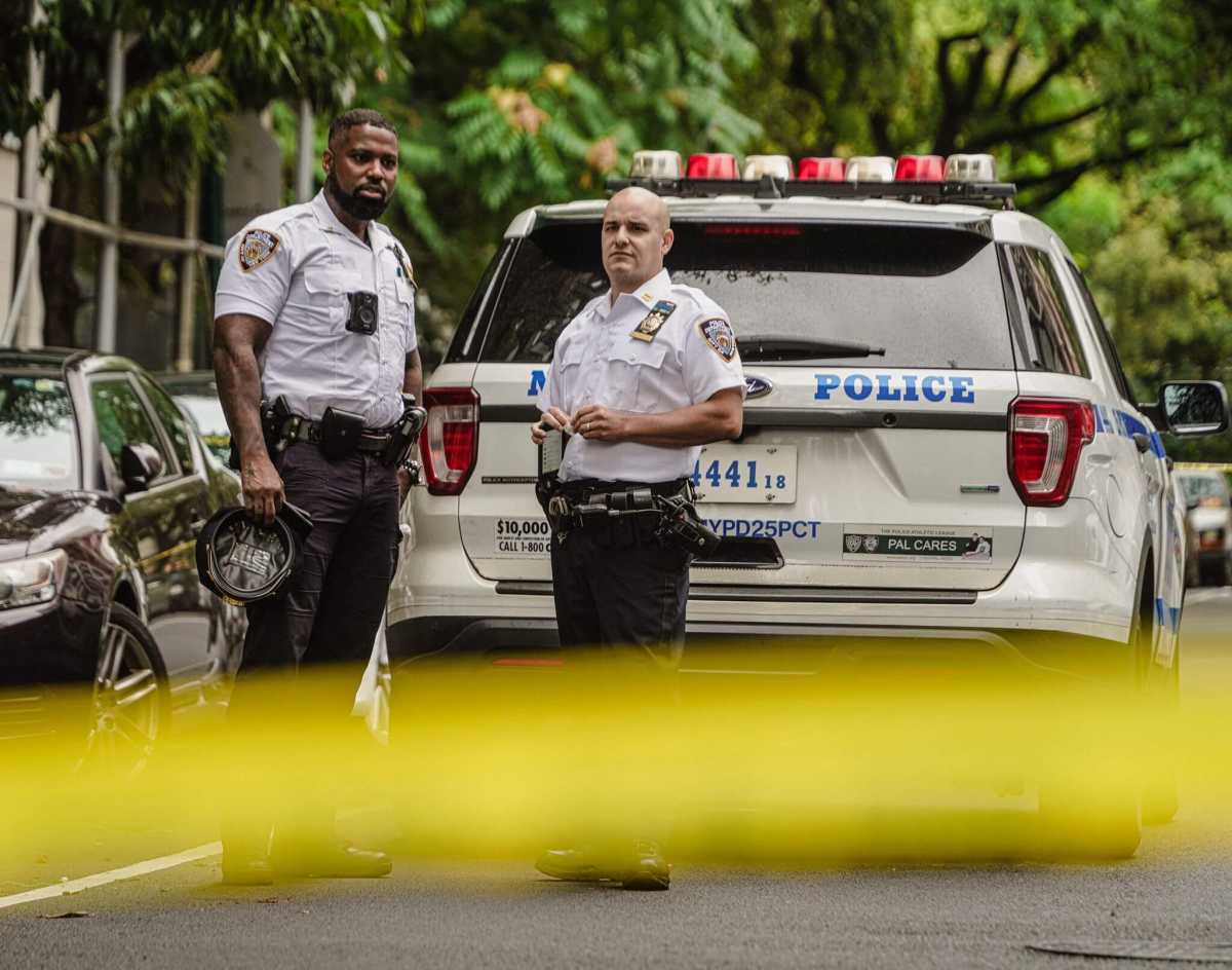 Police at crime scene