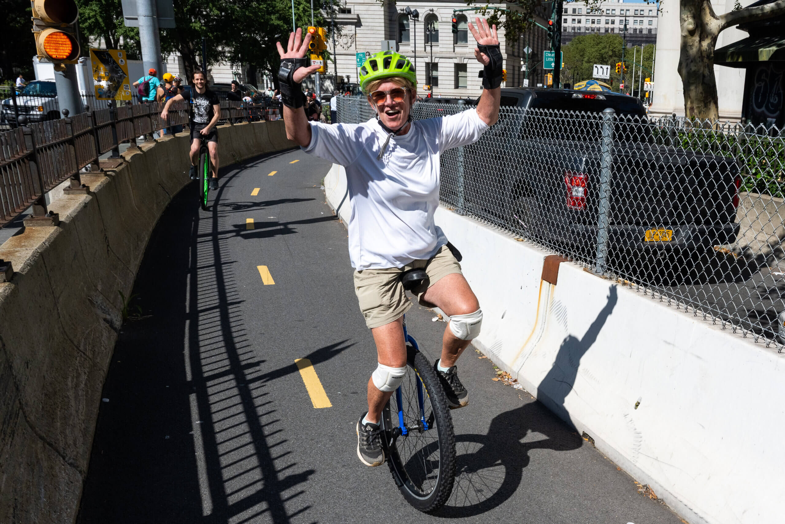 A ‘wheelie’ fun event NYC Unicycle Festival spins its way from City