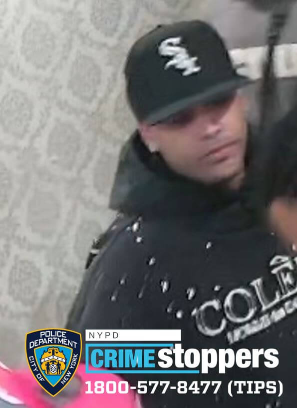 This man is wanted for shooting another man outside a gentleman's club in Queens.