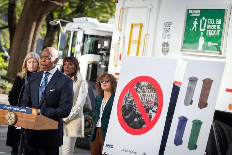 NYC to phase out black garbage bags: Mayor mandates container use for small  residential buildings starting next fall