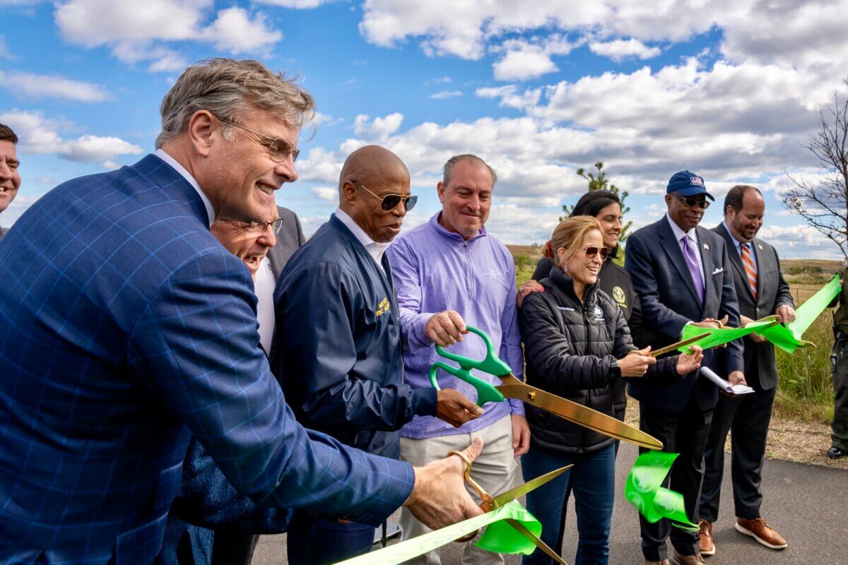Mayor Adams at Parks opening on Staten Island